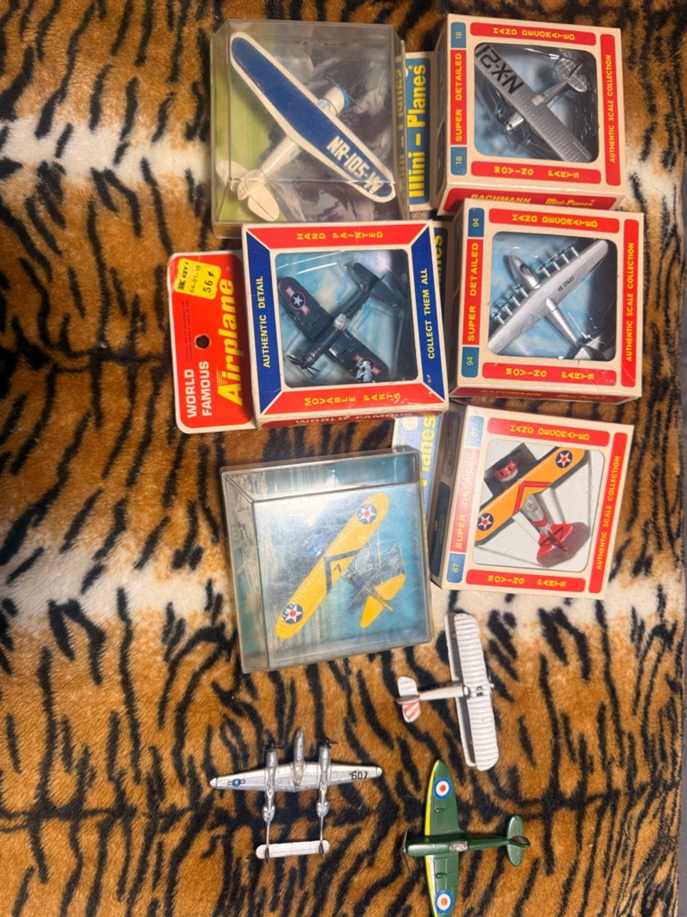 Lot of Vintage Airplane Miniature Toys